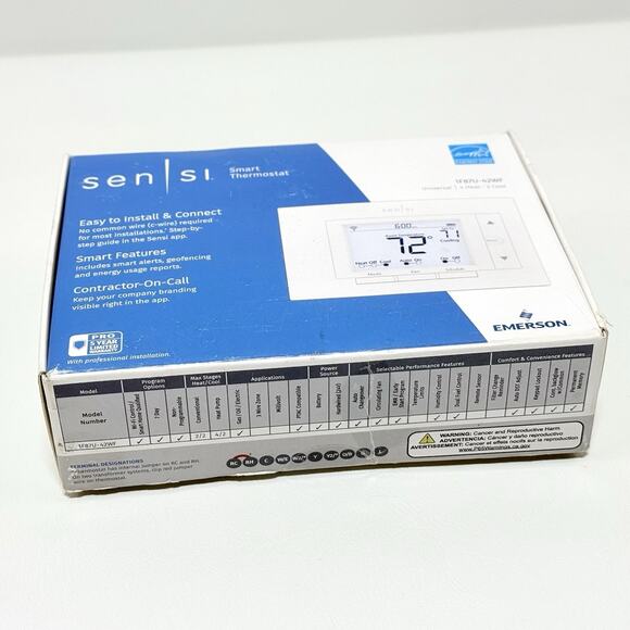 Emerson Sensi Wi-Fi Smart Programmable Thermostat 1F87U-42WF - Picture 3 of 6